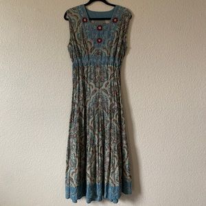 NWT Double D Ranch Handkerchief tiered dress, large, Cynched Waist